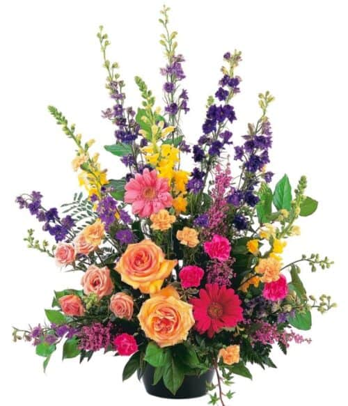 Sympathy Bouquet, Funeral Flower Arrangement, Hoover Fisher Florist, Same Day Funeral Flower Delivery