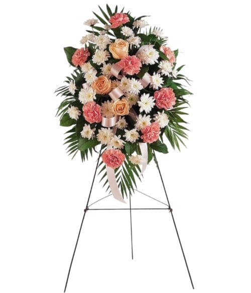 Standing Sympathy Spray, Funeral Spray, Sympathy Spray, Hoover Fisher Florist, Local Funeral Florist