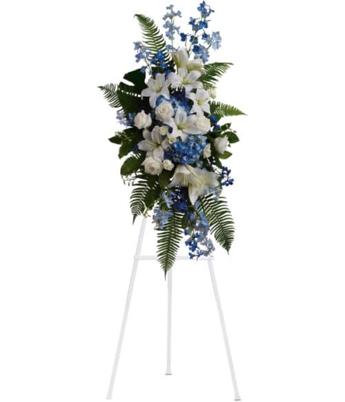 Standing Sympathy Spray, Funeral Spray, Sympathy Spray, Hoover Fisher Florist, Local Funeral Florist