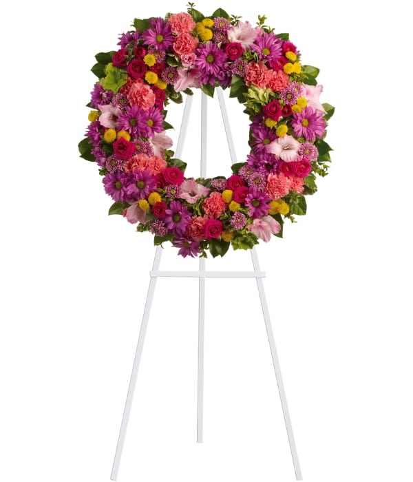 Standing Sympathy Spray, Funeral Wreath, Hoover Fisher Florist