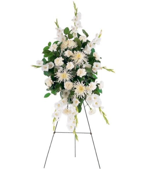 Standing Sympathy Spray, Funeral Spray, Sympathy Spray, Hoover Fisher Florist, Local Funeral Florist