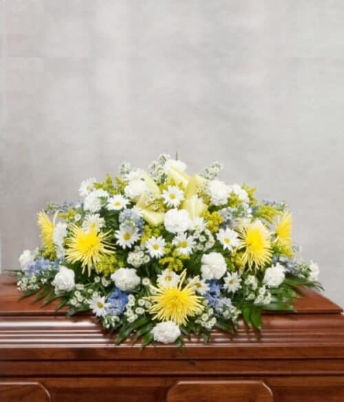 Sympathy Casket Spray, Funeral Casket Spray, Sympathy Spray, Hoover Fisher Florist, Local Funeral Florist