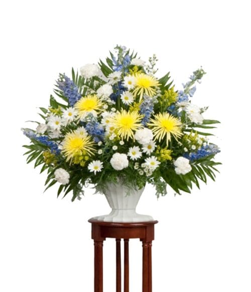 Sympathy Bouquet, Funeral Flower Arrangement, Hoover Fisher Florist, Same Day Funeral Flower Delivery