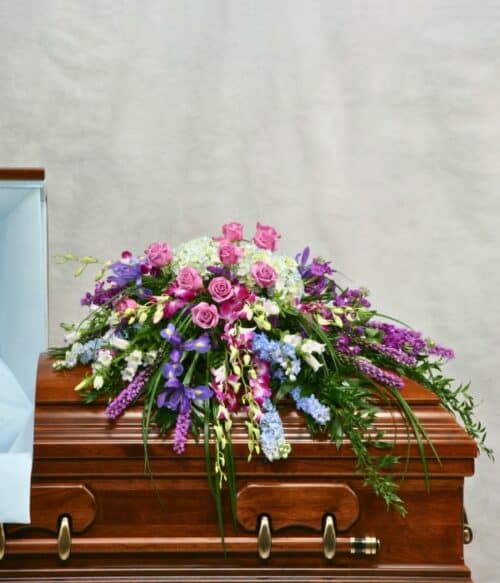 Sympathy Casket Spray, Funeral Casket Spray, Sympathy Spray, Hoover Fisher Florist, Local Funeral Florist