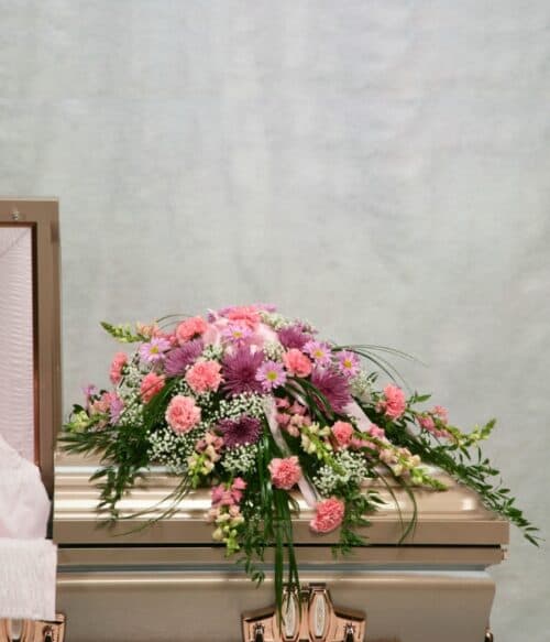 Sympathy Casket Spray, Funeral Casket Spray, Sympathy Spray, Hoover Fisher Florist, Local Funeral Florist