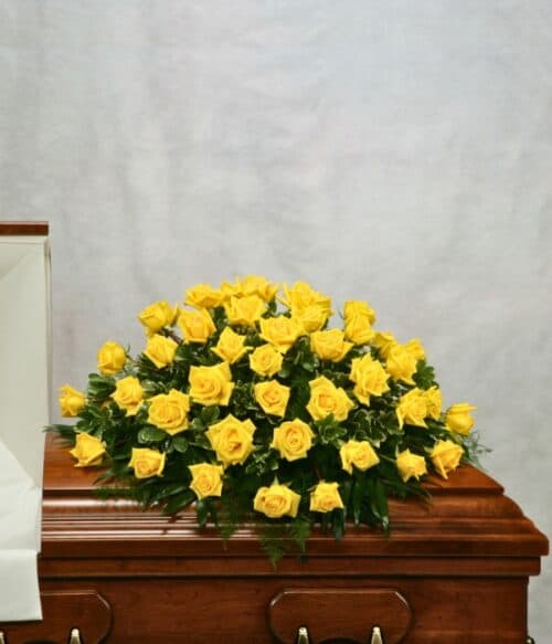 Sympathy Casket Spray, Funeral Casket Spray, Sympathy Spray, Hoover Fisher Florist, Local Funeral Florist