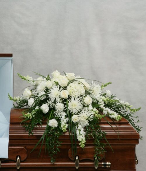 Sympathy Casket Spray, Funeral Casket Spray, Sympathy Spray, Hoover Fisher Florist, Local Funeral Florist