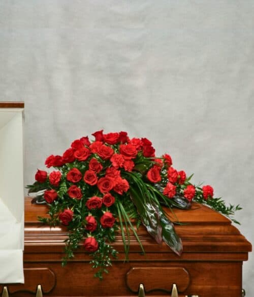 Sympathy Casket Spray, Funeral Casket Spray, Sympathy Spray, Hoover Fisher Florist, Local Funeral Florist