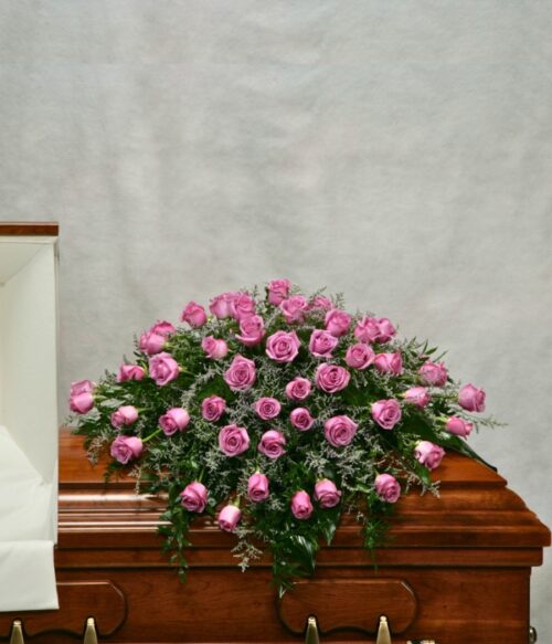 Sympathy Casket Spray, Funeral Casket Spray, Sympathy Spray, Hoover Fisher Florist, Local Funeral Florist