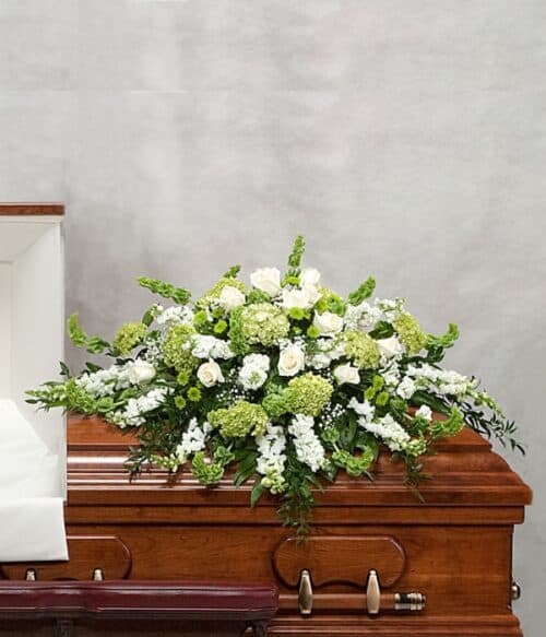 Sympathy Casket Spray, Funeral Casket Spray, Sympathy Spray, Hoover Fisher Florist, Local Funeral Florist