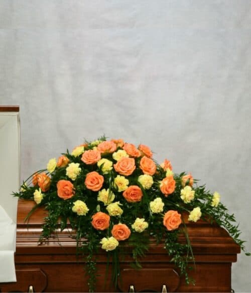 Sympathy Casket Spray, Funeral Casket Spray, Sympathy Spray, Hoover Fisher Florist, Local Funeral Florist