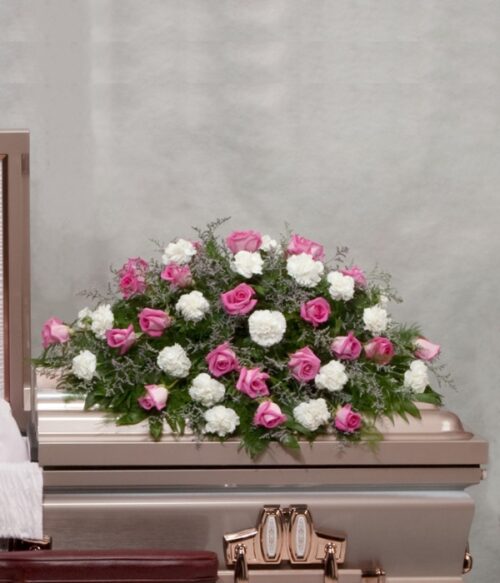 Sympathy Casket Spray, Funeral Casket Spray, Sympathy Spray, Hoover Fisher Florist, Local Funeral Florist