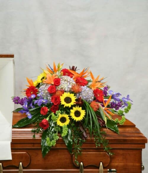 Sympathy Casket Spray, Funeral Casket Spray, Sympathy Spray, Hoover Fisher Florist, Local Funeral Florist