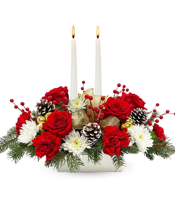 Classic Christmas, Holiday Table Centerpiece